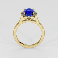 1.92 Ct. Blue Sapphire Ring, 14K Yellow Gold 3