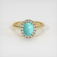 1.24 Ct. Gemstone Ring, 14K Yellow Gold 1