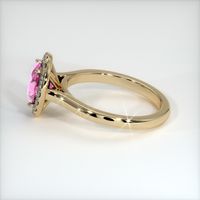 1.19 Ct. Pink Sapphire Ring, 14K Yellow Gold 4