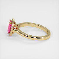 1.48 Ct. Pink Sapphire Ring, 14K Yellow Gold 4