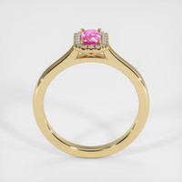 0.66 Ct. Pink Sapphire Ring, 14K Yellow Gold 3