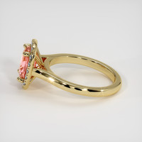 1.96 Ct. Padparadscha Sapphire Ring, 14K Yellow Gold 4