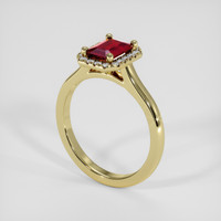 1.08 Ct. Ruby Ring, 14K Yellow Gold 2