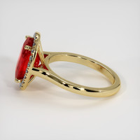 4.01 Ct. Ruby Ring, 14K Yellow Gold 4