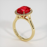 5.38 Ct. Ruby Ring, 14K Yellow Gold 2