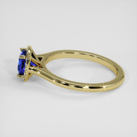 1.03 Ct. Blue Sapphire Ring, 14K Yellow Gold 4