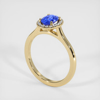 1.14 Ct. Sapphire Ring, 14K Yellow Gold 2