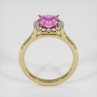 2.03 Ct. Pink Sapphire Ring, 14K Yellow Gold 3