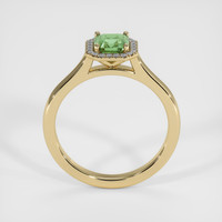 0.85 Ct. Green Sapphire Ring, 14K Yellow Gold 3