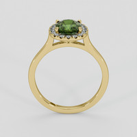 2.66 Ct. Green Sapphire Ring, 14K Yellow Gold 3