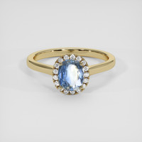 1.11 Ct. Bi Color Sapphire Ring, 14K Yellow Gold 1