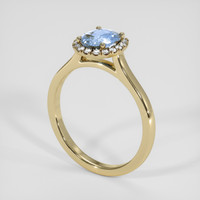 1.11 Ct. Bi Color Sapphire Ring, 14K Yellow Gold 2