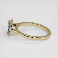 1.11 Ct. Bi Color Sapphire Ring, 14K Yellow Gold 4