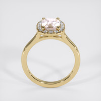 1.81 Ct. Peach Sapphire Ring, 14K Yellow Gold 3