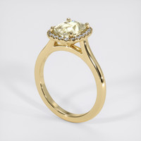 2.04 Ct. Yellow Sapphire Ring, 14K Yellow Gold 2
