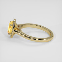 2.20 Ct. Yellow Sapphire Ring, 14K Yellow Gold 4