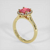 1.51 Ct. Padparadscha Sapphire Ring, 14K Yellow Gold 2