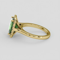 2.97 Ct. Green Sapphire Ring, 14K Yellow Gold 4