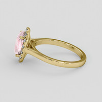 2.13 Ct. Pink Sapphire Ring, 14K Yellow Gold 4
