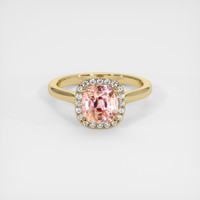 2.33 Ct. Padparadscha Sapphire Ring, 14K Yellow Gold 1