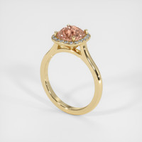 2.33 Ct. Padparadscha Sapphire Ring, 14K Yellow Gold 2