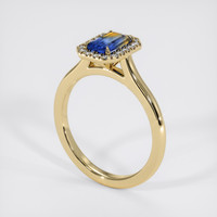 0.82 Ct. Bi Color Sapphire Ring, 14K Yellow Gold 2