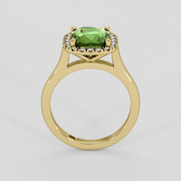 2.53 Ct. Green Sapphire Ring, 14K Yellow Gold 3