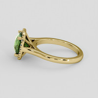 2.53 Ct. Green Sapphire Ring, 14K Yellow Gold 4
