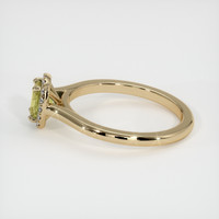 0.53 Ct. Sapphire Ring, 14K Yellow Gold 4