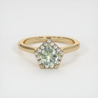 0.81 Ct. Sapphire Ring, 14K Yellow Gold 1