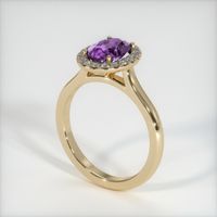 1.46 Ct. Purple Sapphire Ring, 14K Yellow Gold 2