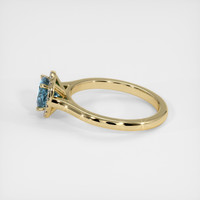 0.86 Ct. Sapphire Ring, 14K Yellow Gold 4