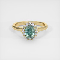 1.41 Ct. Sapphire Ring, 14K Yellow Gold 1
