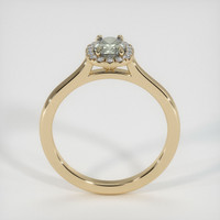0.77 Ct. Grey Sapphire Ring, 14K Yellow Gold 3