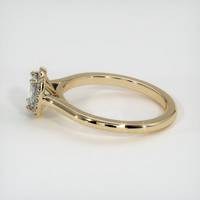 0.77 Ct. Grey Sapphire Ring, 14K Yellow Gold 4