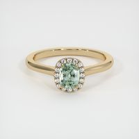 0.62 Ct. Sapphire Ring, 14K Yellow Gold 1
