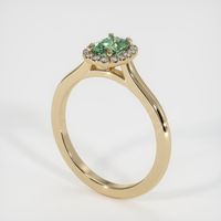 0.62 Ct. Sapphire Ring, 14K Yellow Gold 2