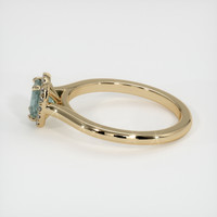 0.63 Ct. Sapphire Ring, 14K Yellow Gold 4