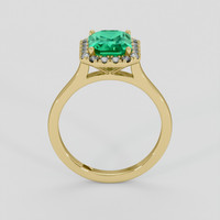1.86 Ct. Emerald Ring, 18K Yellow Gold 3