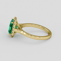 1.86 Ct. Emerald Ring, 18K Yellow Gold 4