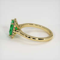 1.19 Ct. Emerald Ring, 18K Yellow Gold 4