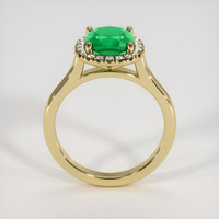 1.52 Ct. Emerald Ring, 18K Yellow Gold 3