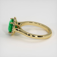 1.52 Ct. Emerald Ring, 18K Yellow Gold 4