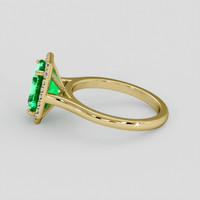 3.47 Ct. Emerald Ring, 18K Yellow Gold 4
