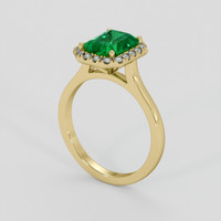 2.08 Ct. Emerald Ring, 18K Yellow Gold 2