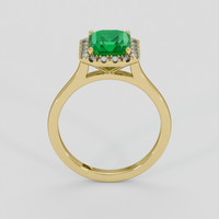 2.08 Ct. Emerald Ring, 18K Yellow Gold 3