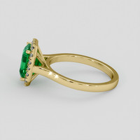 2.08 Ct. Emerald Ring, 18K Yellow Gold 4