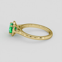 1.46 Ct. Emerald Ring, 18K Yellow Gold 4