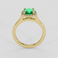 1.63 Ct. Emerald Ring, 18K Yellow Gold 3