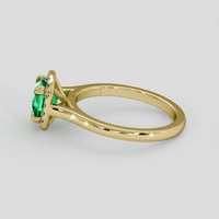 1.63 Ct. Emerald Ring, 18K Yellow Gold 4